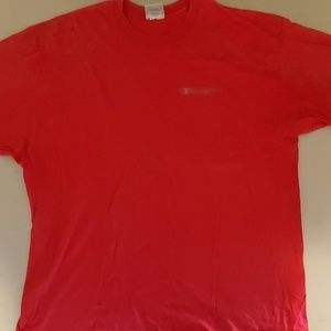 Champion men's Large t shirt red